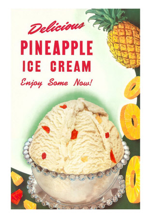 FO-00060-C~Pineapple-Ice-Cream-Posters